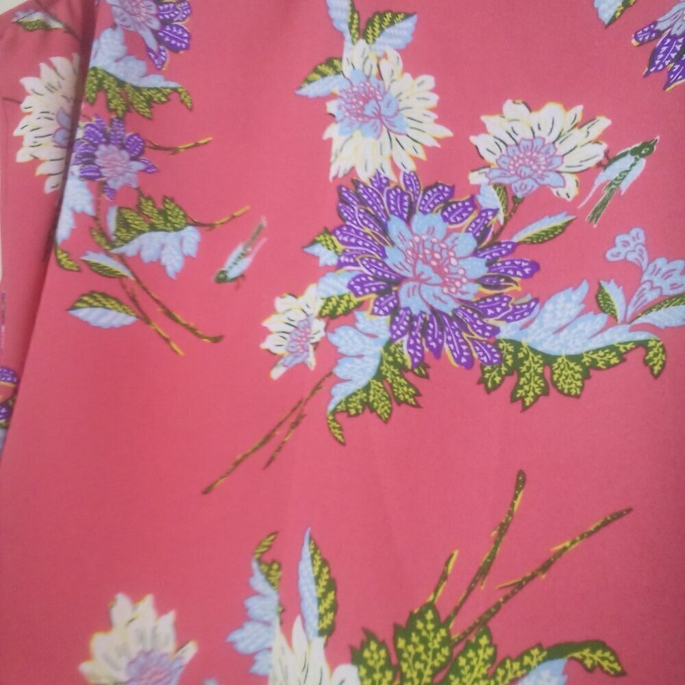 Rose & Olive Blouse Shirt XS Women Sleeveless Floral Print Colorful - Picture 6 of 16